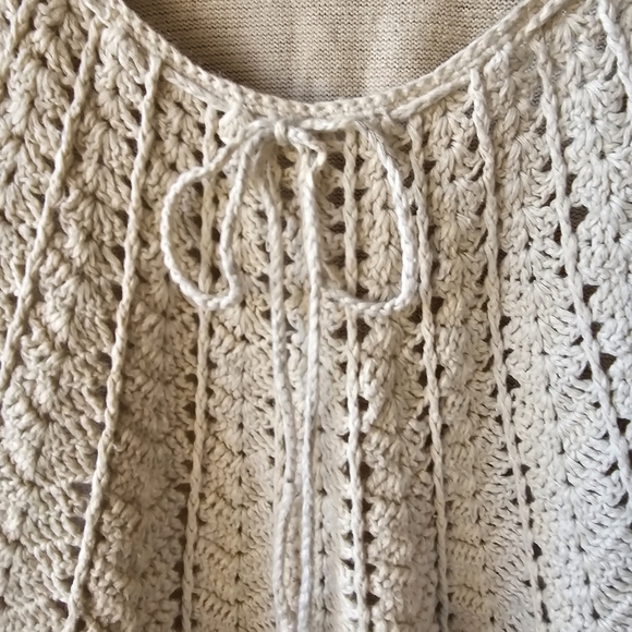 Sahalie Crochet Pattern Cotton/Ramie Sleeveless Top - Picture 11 of 16